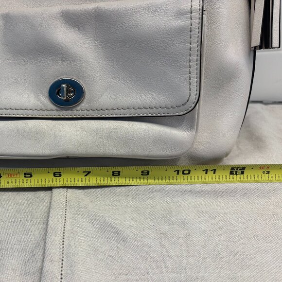 Coach Legacy Courtenay Leather Hobo Shoulder Bag - White - Picture 9 of 13